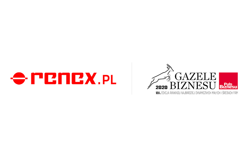 Firma RENEX już po raz drugi odznaczona tytułem Gazeli Biznesu