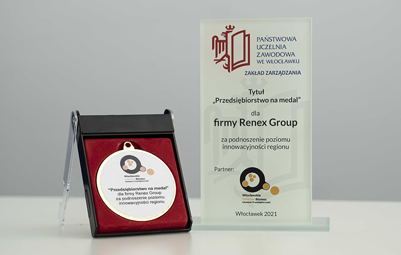 Nagroda dla Grupy RENEX w plebiscycie „Przedsiębiorstwo na Medal”
